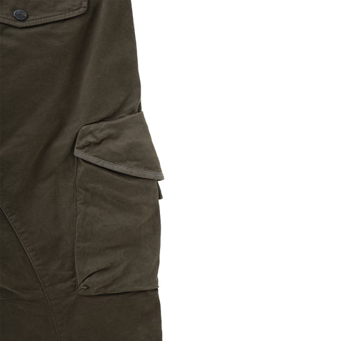C.P. Company Stretch Sateen Cargo Pant Ergonomic Fit Black 999 13CMPA187A-005529G Degli Uberti